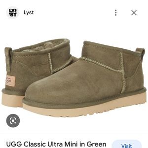 Ugg classic ultra mini in green
